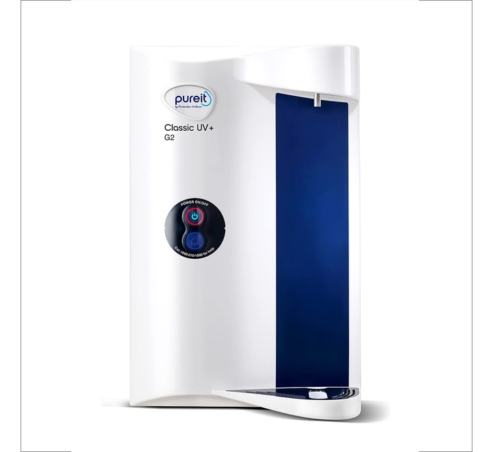 HUL Pureit Classic G2 UV+ Water Purifier - 2L (White) (Not suitable for Borewell or Tanker Water) (CLASSIC UV +G2)